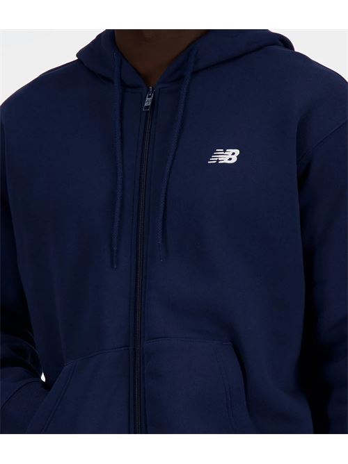 essentials logo fleece full z NEW BALANCE | MJ41502NNYNAVY